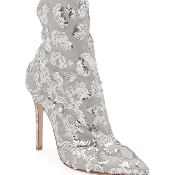Gianvito Rossi Shoes - Gianvito Rossi Sequin Leopard Bootie